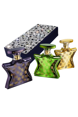 BOND NO. 9 LUXE TRIO OF OUDS IN SWAROVSKI JET & CRYSTAL